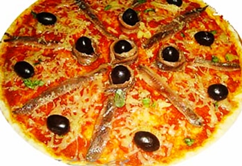 Pizza aux anchois Serverette